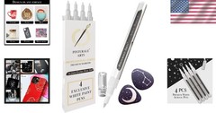 Versatile White Paint Pens – 0.7mm Fine Tip Set of 4 for All Surfaces
