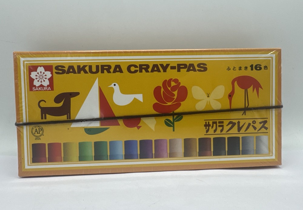 Sakura Cray Pas Futoshimaki 16 Color Pastels Pack Ideal for Kids Drawing