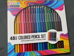 2 set colored pencils same picture (48,50 pc) 98 count