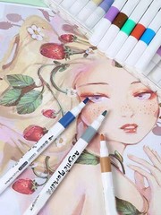 12–60 Color Acrylic Marker Set – Soft Tip Pens for Kids, Fabric, Stone & More