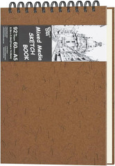 8.3″ X 5.8″ Hardcover Sketchbook, Top Spiral Bound Art Journal Sketchbook, 60 Sh