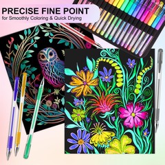 160 Pack Gel Pens for Adult Coloring Book, 80 Colors Gel Pens Colored with 80…