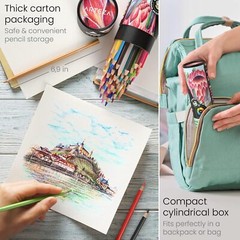 48 Count Multicolor Colored Pencils Set For Adult Coloring And Art Projects