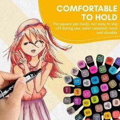 80 Colors Art Drawing Markers Set for Kids Adults Dual Tip Alcohol Markers Gifts