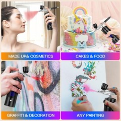Airbrush Kit with Compressor 48PSI High-Pressure, Non-Clogging Air Brush Set …