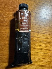 Preowned Blockx Brown Ocher Oil Color, 35ml, never used