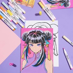 Arrtx Paint Markers Pens 60 1 Count (Pack of 1), 60B-Anime color