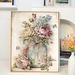 JATOK Paint by Numbers Kit for Adults Beginners, Flower 16×20 inches, PINK