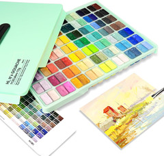 112 Color Gouache Paint Set 12g Jelly Cups Non Toxic Artist Paint With Case