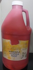 Handy Art Little Masters Washable Tempera Paint 1/2 gallon Red 64 oz