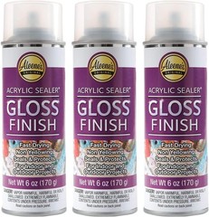 Acrylic Sealer Spray 6 oz Gloss 3 Pack Waterproof Clear Coating