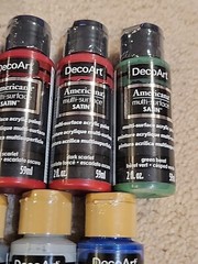 Lot Of (7) DecoArt Americana Multi Surface Satin & Acrylic Paint 2oz –