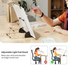 A4 LED Light Pad for Diamond Painting Kits USB Powered Adjustable Brightness