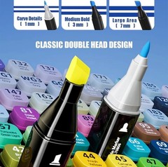 80 Colors Art Drawing Markers Set for Kids Adults Dual Tip Alcohol Markers Gifts
