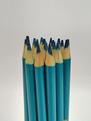 20x GREEN BLUE Crayola Colored Pencils Bulk Lot Single Color Art Classroom