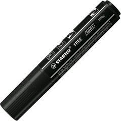 STABILO Free Acrylic Marker T100/T300/T800 Black Ink 1 of Each Size 3 Set