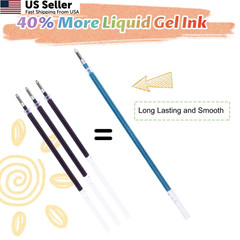 Aen Art Gel Pens for Adult Coloring Books, 1 Count (Pack of 30), Multicolor