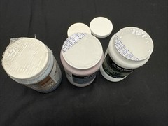 Trio of AMACO ceramic glazes (Cone 5-6 glazes) [Sat Gold, Serp Green, Blue Ruti]