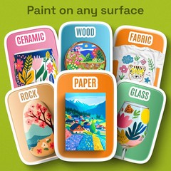 ARTISTRO 36 Acrylic Paint Markers – Paint Pens for Drawing, Brush + Fine Tips –