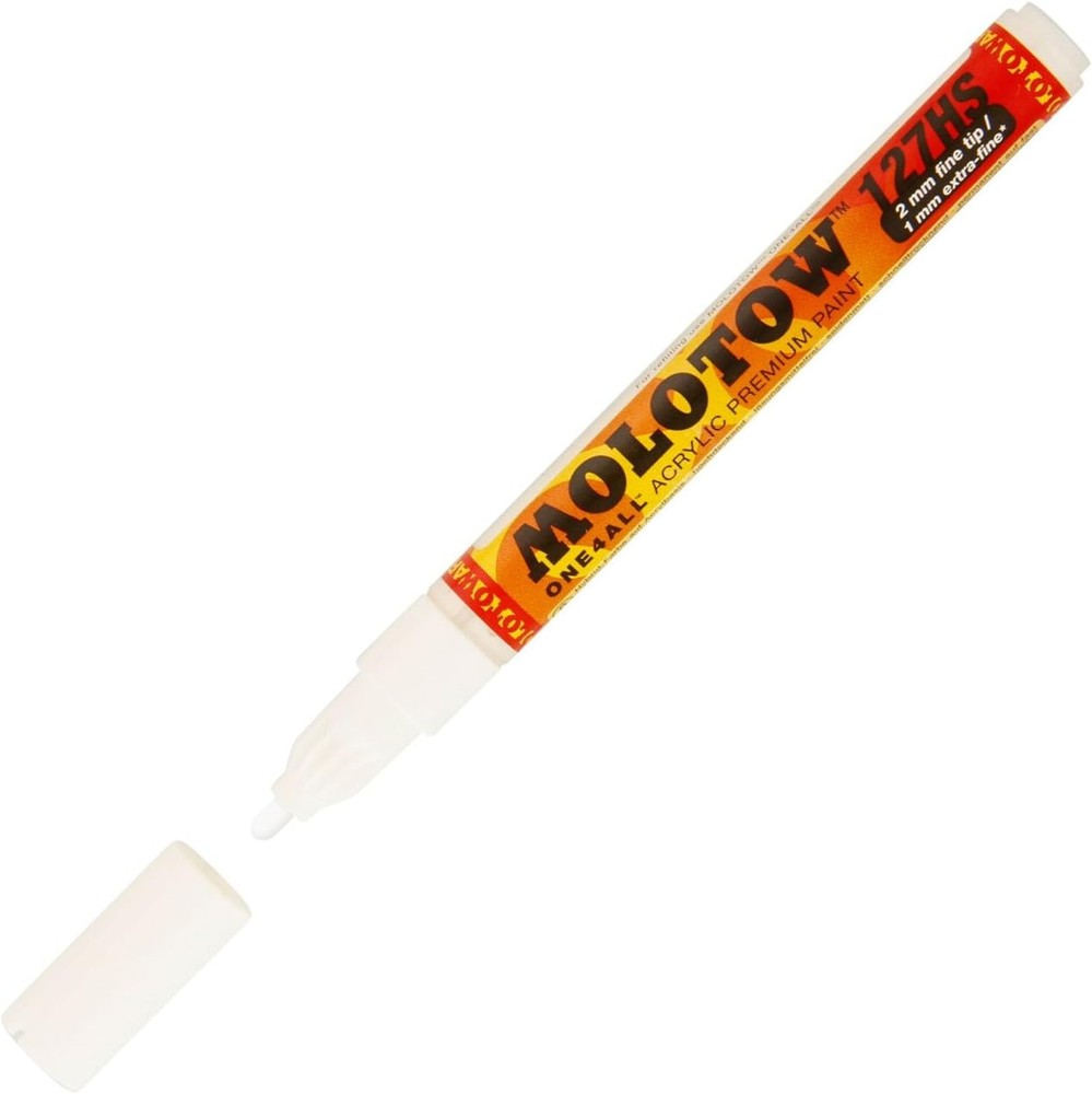MOLOTOW One4All Acrylic Paint Markers, 2mm, White – M127211