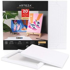 Arteza DIY Foldable Canvas Frame | Mixed Media | 8 x 11 – 20 Sheets
