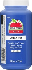 Apple Barrel Acrylic Paint in Assorted Colors (16 Ounce), 21142 Cobalt Blue