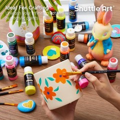 100 Colors Acrylic Paint Set in 2oz Bottles for Every Artist’s Needs