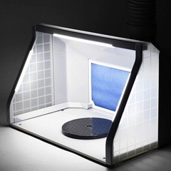 Desktop Portable Airbrush Paint Spray Booth Kit 110V/60HZ Exhaust Cabinet 4M/S