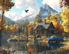 Countryside Diamond Art Kits for Adults, 12×16 inches,