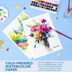 Watercolor Paper, 9″X12″ Cold Press Water Color Paper Pad, Artist