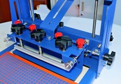 INTBUYING PCB Micro-Registration Screen Printing Press Machine Blue Color