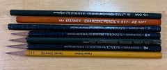 Lot Of 7 Drawing/Charcoal Pencils American Pencil Craftint