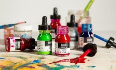 Professional Acrylic Ink 1-oz 30ml Jar Quinacridone Magenta