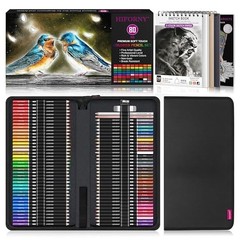 HIFORNY 80PCS Colored Pencils Set for Adults – 72 Soft Core Colored Pencils