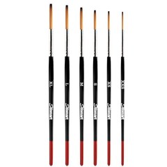 Sdanart Lettering Quill Brushes, 6 pcs Lettering Brushes for Sign Painting, P…