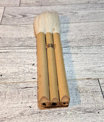 Artist Paint/Pottery Brushes Lot Of 15+1 Hake Brush Various Sizes/brands