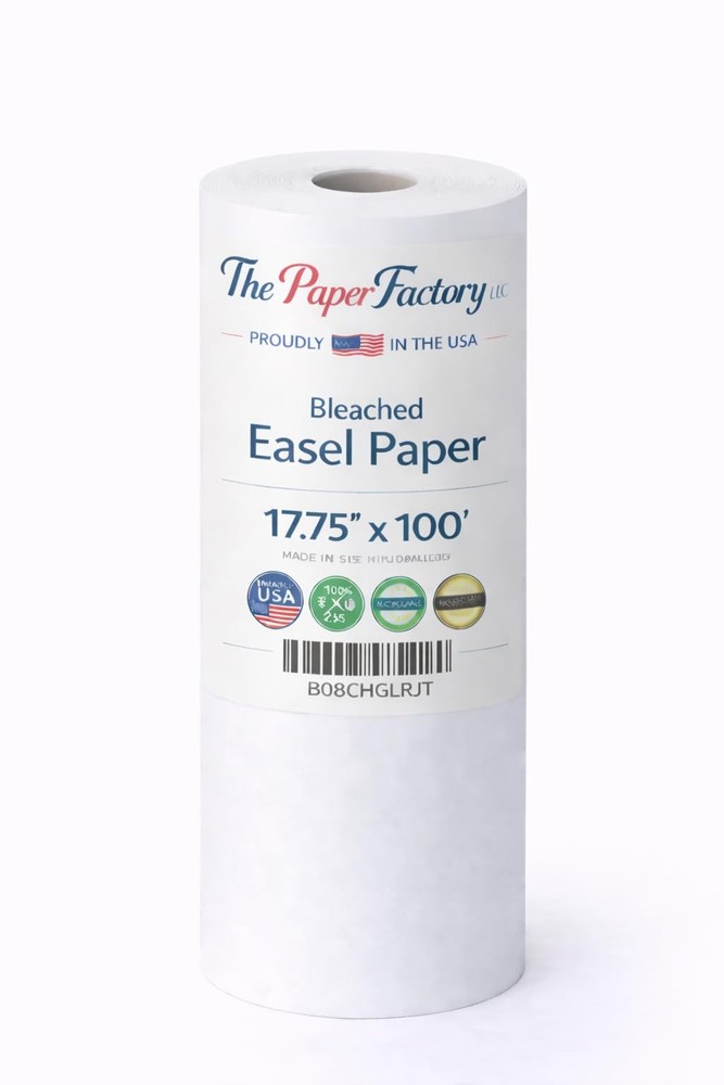 Durable Art Easel Paper Roll 17.75″ x 100 Feet 17.75 inches x 100 feet, White