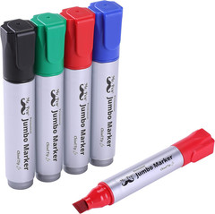– Jumbo Permanent Markers 4 Pack Assorted Color Chisel Tip Large King Colo