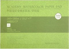 10X7 Cotton Watercolor Paper Block, Textured Surface Watercolor Paper, Cold P…