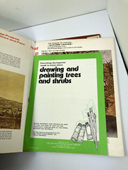 2 VTG Enjoy drawing & Painting Shurbs trees Craftint Books