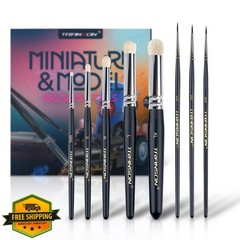 TRANSON 8pcs miniature dry brush set