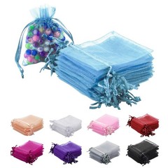 100Pcs Organza Bags – 2×3 Inches Drawstring Mesh Gift Bags for Jewelry, Weddi…