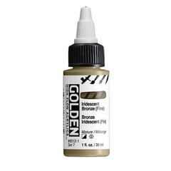 High Flow Professional Acrylic Paint 1 fl oz Bottle Iridescent Bronze Fine