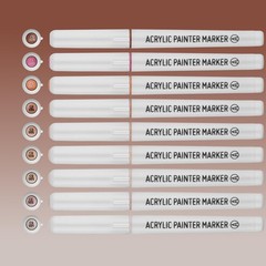 Skin Tone Acrylic Paint Pens,Colored 1 Count (Pack of 1),