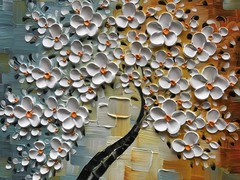 YaSheng Art – 3D Textured Framed Wall Art,Hand Painted oil painting, Modern A…