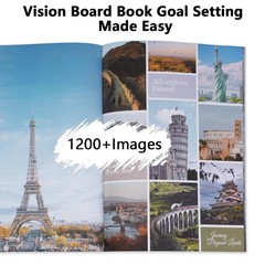 Vision Board Book Magazine for Women Manifestation & Goal Setting – 1200+ Ins…