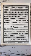 Formatt Dry Transfer Type Sheets Vintage Art Supply (Lettraset) Acetate NOS