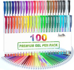 Artistic 100 Gel Pens Set with Refills: Non-Toxic & Smooth for Color Lovers