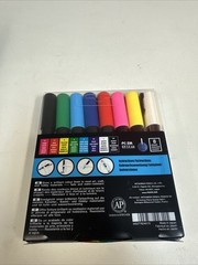 Posca Paint Marker- 8 Count- Black, Red, Pink, White, Green, Blue, Yellow
