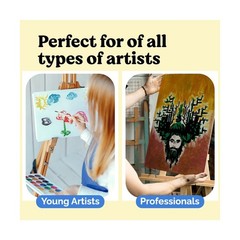 Chalkola 8×10 Canvas for Painting (15 Pack) – Small Canvases fo… Fast USA SHIP